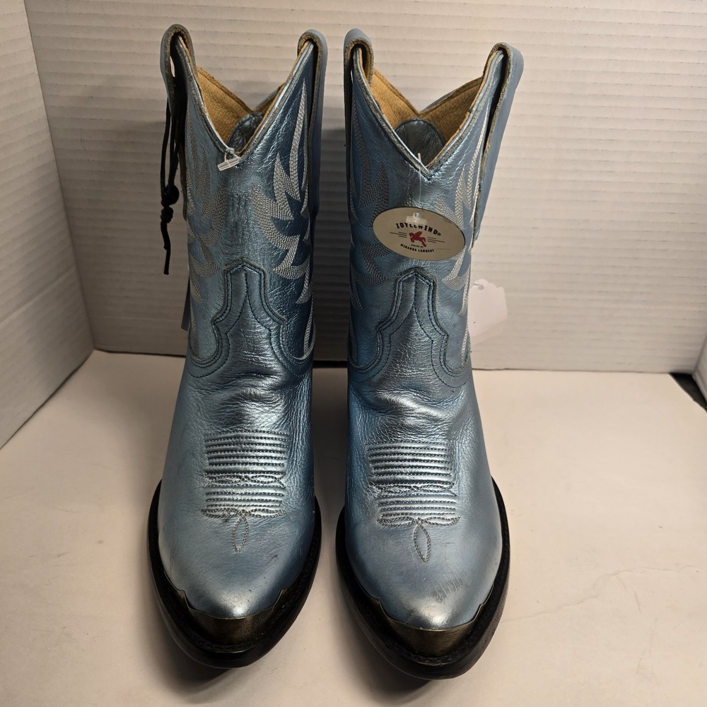 Idyllwind Miranda Lambert‎ Metallic Blue Leather Cowgirl Boots Womens 7B